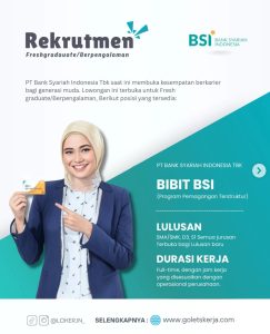Read more about the article Program BIBIT BSI Dibuka, Kesempatan Magang Terstruktur di Bank Syariah Indonesia untuk Fresh Graduate