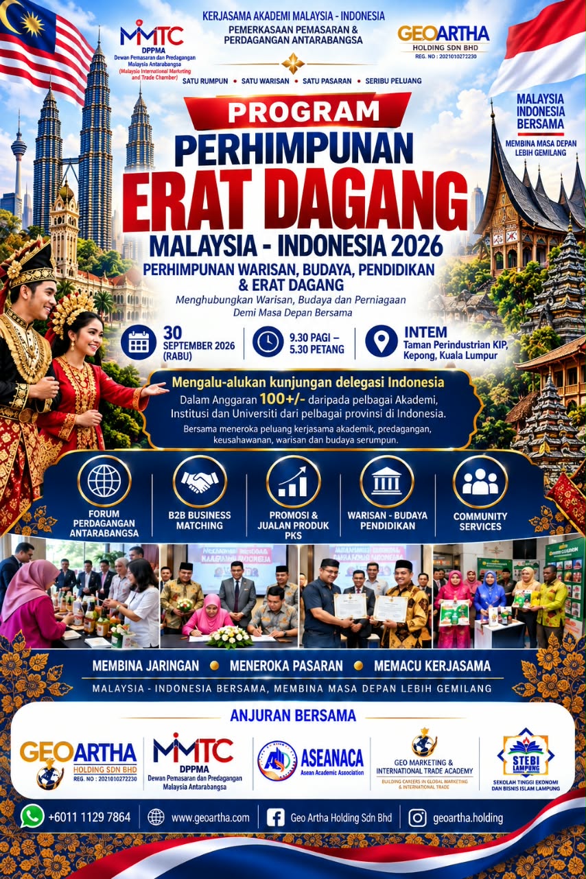 You are currently viewing Pengabdian Masyarakat Internasional Malaysia–Indonesia 2026 “Erat Dagang” Gathering Strengthens Academic, Cultural, Educational and Trade Cooperation